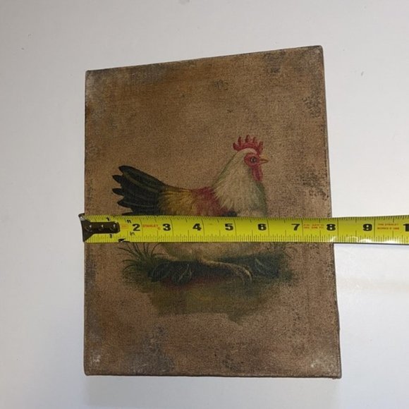 Set of Three Chicken Rooster Paintings - Picture 9 of 9